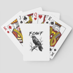 Jeu De Cartes Amoureux de corbeau F Caw F Mème Style Classique