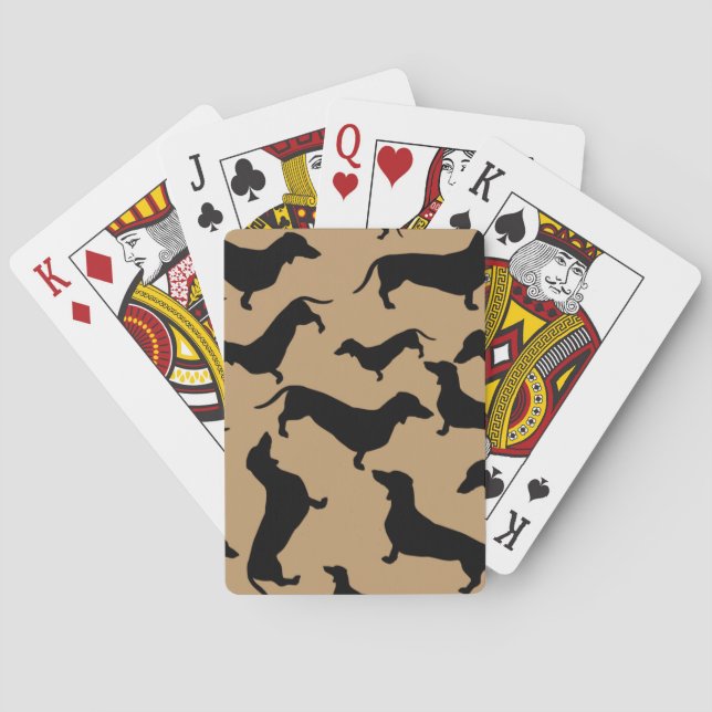 Jeu De Cartes Amoureux des chiens Dachshund, Maman de chien, Pap (dos)
