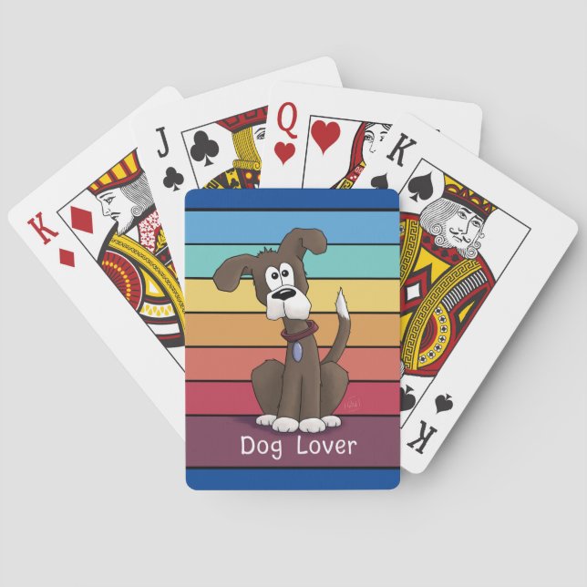Jeu De Cartes Amoureux des chiens Festif Jouer des cartes (dos)