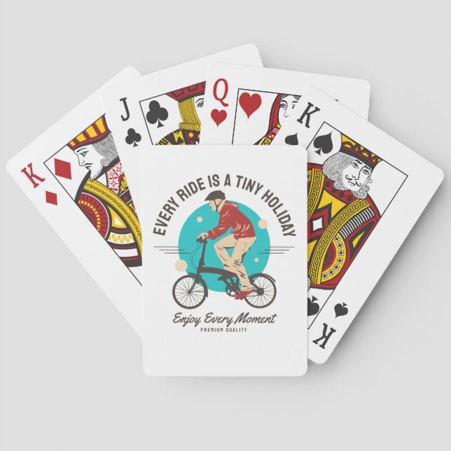 Jeu De Cartes Amoureux du vélo - Profitez de chaque instant (dos)