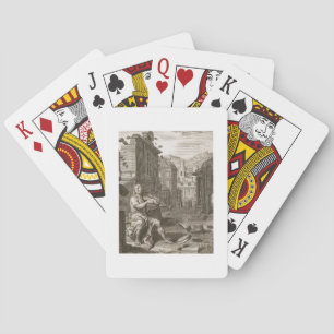 Jeu De Cartes Amphion construit les murs de Thèbes avec la musiq