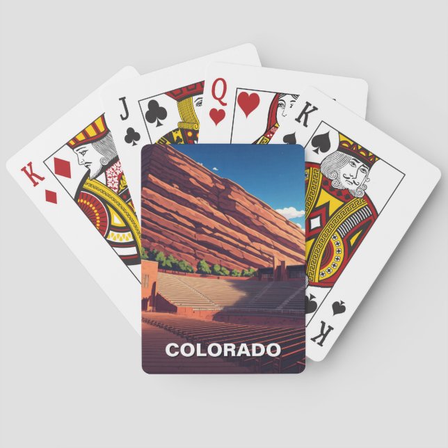 Jeu De Cartes Amphithéâtre Red Rocks Colorado (dos)