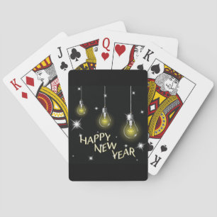 Jeu De Cartes Ampoules Lumineuses Modernes Bonne Année