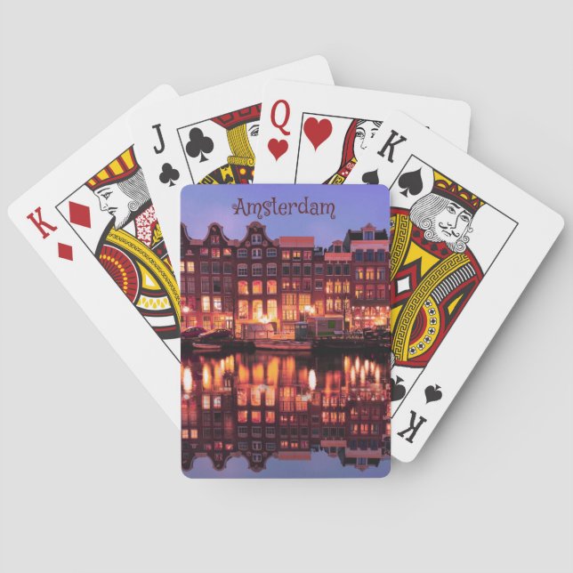 Jeu De Cartes Amsterdam Row Houses sur Canal (dos)