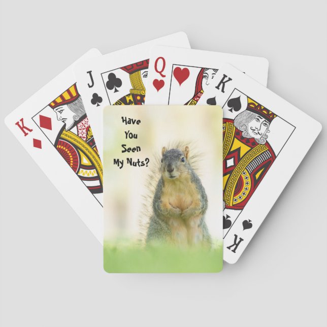 Jeu De Cartes Amusant As-Tu Vu Mes Nuts Squirrel Jouer Des Carte (dos)