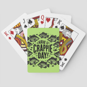 Jeu De Cartes Amusant Avoir une Journée de la Crappie Pêche