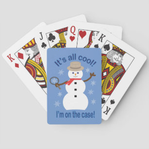 Jeu De Cartes Amusant et fantaisie Tout est Cool Snowman Inspect