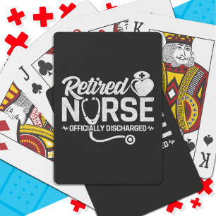 Jeu De Cartes Amusante Infirmière retraitée Plaisanterie Infirmi