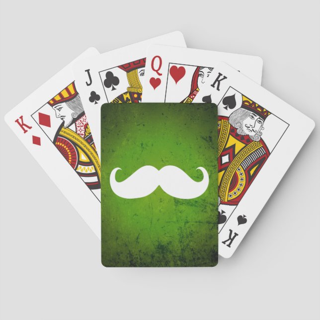 Jeu De Cartes Amusante Moustache blanche 3 (dos)