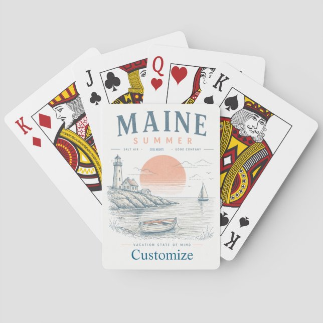 Jeu De Cartes Amusement d'été dans le Maine Thunder_Cove (dos)