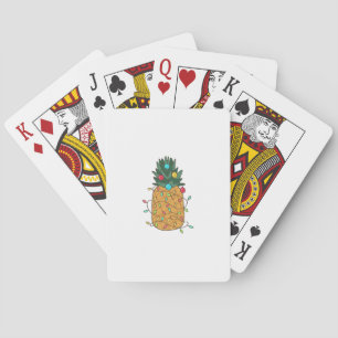 Jeu De Cartes Ananas de Noël tropical