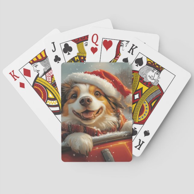 Jeu De Cartes Anatolie Berger Chien Roller Dessous de verre Noël (dos)