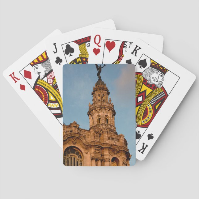 Jeu De Cartes Ancien bâtiment Spire, La Havane, Cuba (dos)