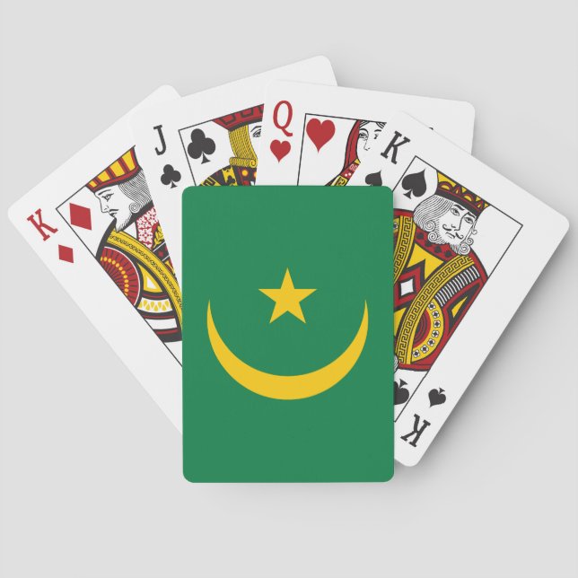 Jeu De Cartes Ancien drapeau de Mauritanie (dos)