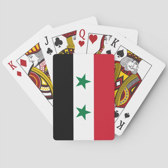Jeu De Cartes Ancien drapeau de Syrie (dos)