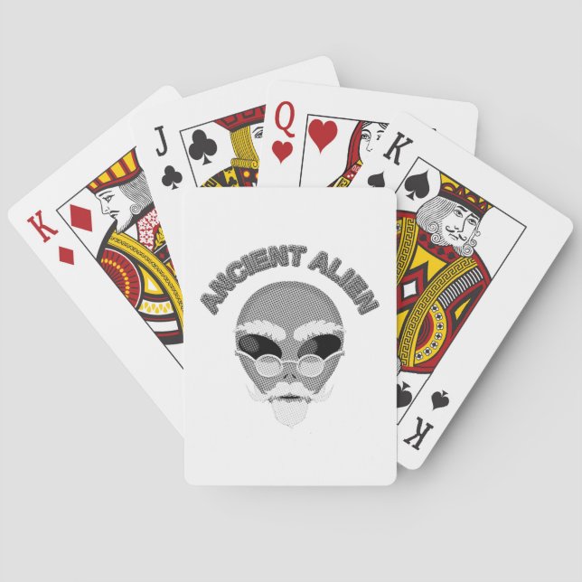 Jeu De Cartes Ancien journal en chef Alien (dos)