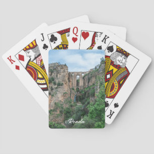 Jeu De Cartes Ancien pont historique à Ronda, Espagne