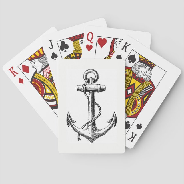 Jeu De Cartes Ancre de la marine (dos)