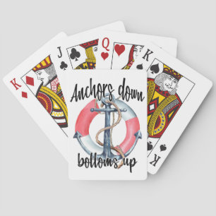 Jeu De Cartes Ancres en bas vers le haut