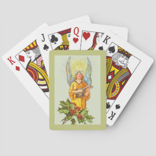 Jeu De Cartes Ange avec houx et mandoline