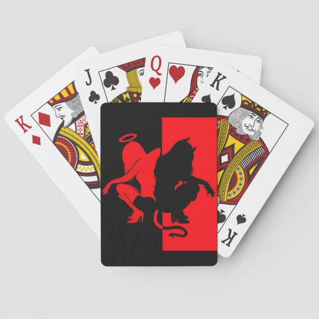 Jeu De Cartes Ange et diable (dos)