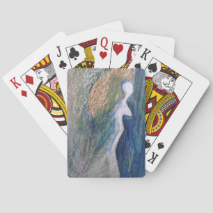 Jeu De Cartes Angel Silhouette Art Abstrait