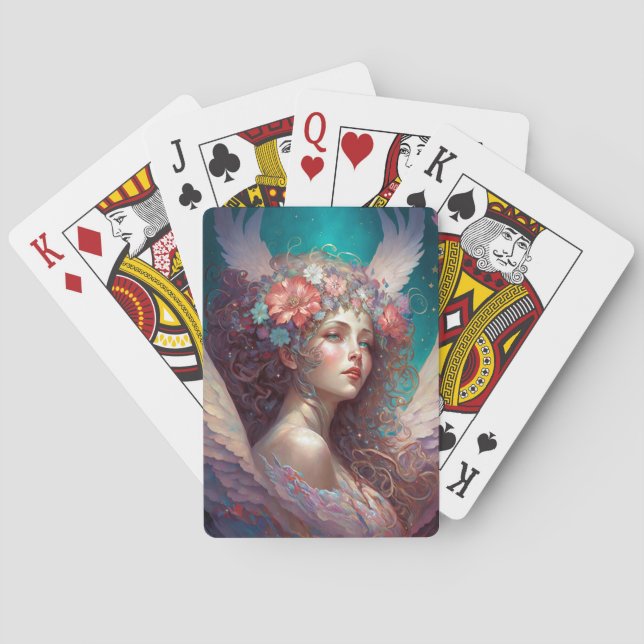 Jeu De Cartes Angel Wings Imaginaire Art (dos)