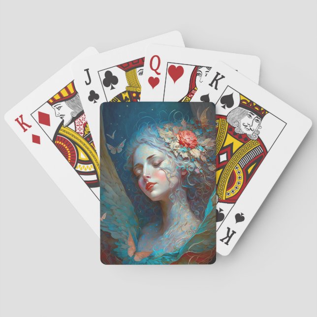 Jeu De Cartes Angel Wings Imaginaire Art Jouer des cartes (dos)