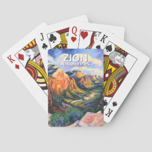 Jeu De Cartes Angels Landing Personnalisé Parc National de Zion 