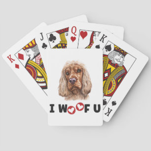 Jeu De Cartes Anglais Cocker Spaniel Chien Je Vous Malheur