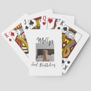 Jeu De Cartes Animateur chien chat animal photo moderne simple