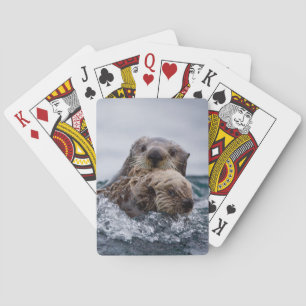 Jeu De Cartes Animaux de bébés cutest   Otter Baby & Mère