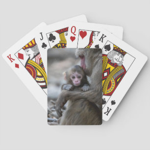 Jeu De Cartes Animaux de bébés cutest Singe et bébé japonais