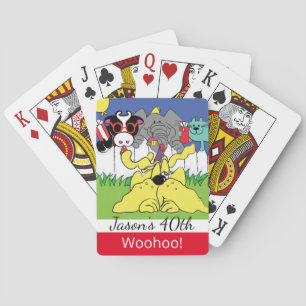 Jeu De Cartes Animaux de fête Anniversaire Jouer aux cartes