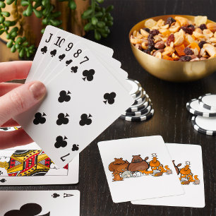 Jeu De Cartes Animaux de forêt drôles Créatures mignonnes des bo