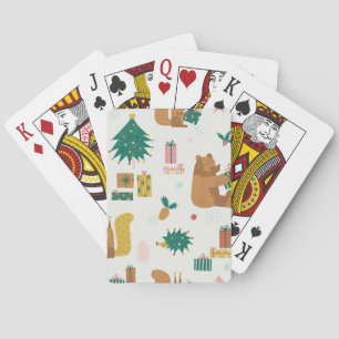 Jeu De Cartes Animaux de la forêt de Noël : Vibe Vintage