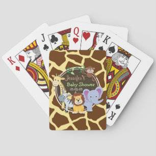 Jeu De Cartes Animaux de la jungle sur Poster de animal Brown Gi