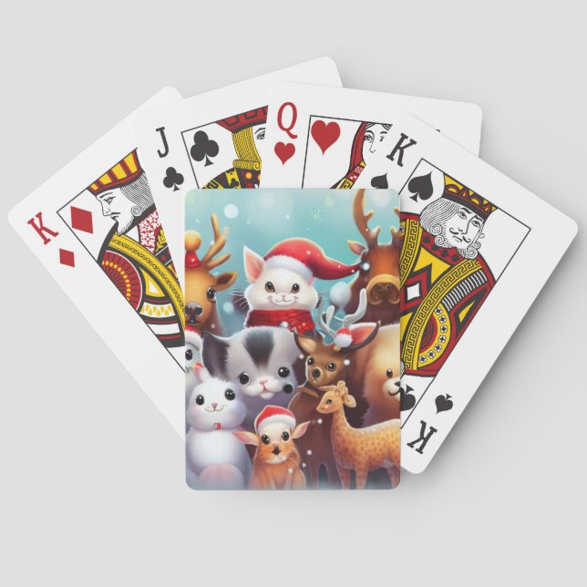 Jeu De Cartes Animaux de Noël (2) (dos)