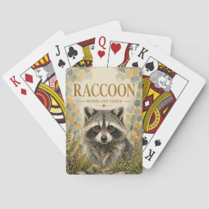 Jeu De Cartes Animaux sauvages du ruisseau de Raccoon Woodland