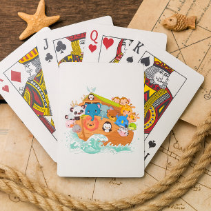 Jeu De Cartes Animaux Sur Noahs Art Jouer Des Cartes