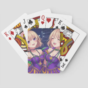 Jeu De Cartes Anime Girls Mardi Gras