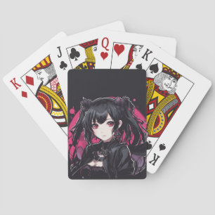 Jeu De Cartes Anime Goth Girl Imaginaire Art