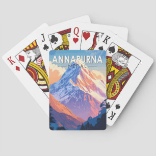 Jeu De Cartes Annapurna Nepal Travel Art Vintage
