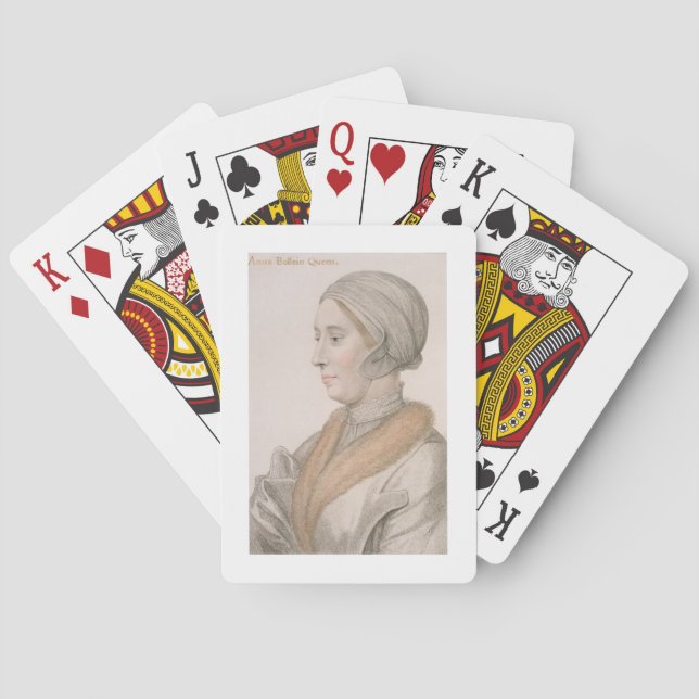 Jeu De Cartes Anne Boleyn (1507-36) gravée par Francesco Bartol (dos)