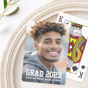 Jeu De Cartes Année de fin d'études école ou nom photo de remise