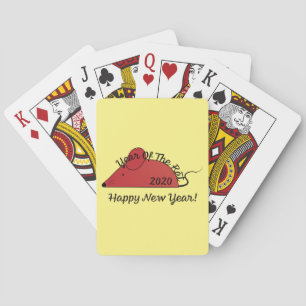 Jeu De Cartes Année du Rat 2020 Bonne année