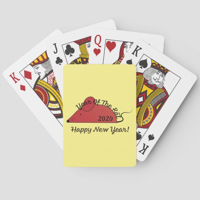 Jeu De Cartes Année du Rat 2020 Bonne année (dos)