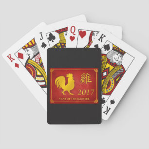 Jeu De Cartes Année du Rooster 2017 Jouer des cartes