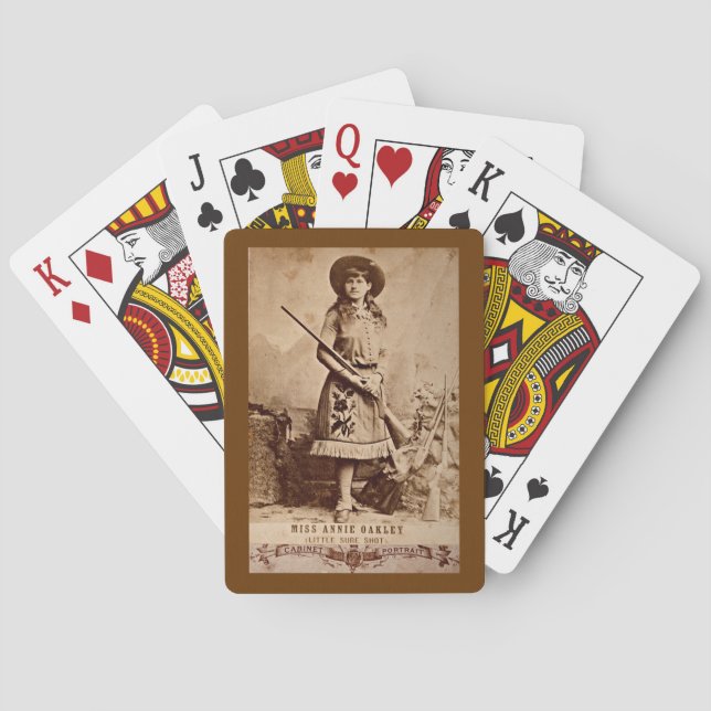 Jeu De Cartes Annie Oakley Sepia (dos)