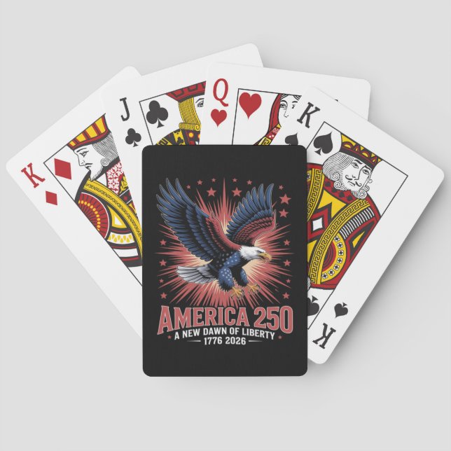 Jeu De Cartes Anniversaire des 250 ans de l'Amérique (dos)